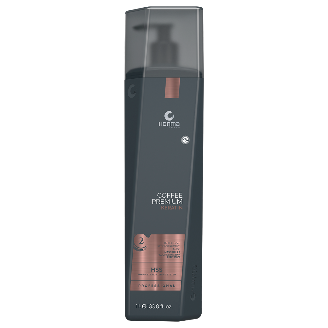Coffee Premium Keratin Intensive Reconstructive Mask - 1000ML - Honma Tokyo
